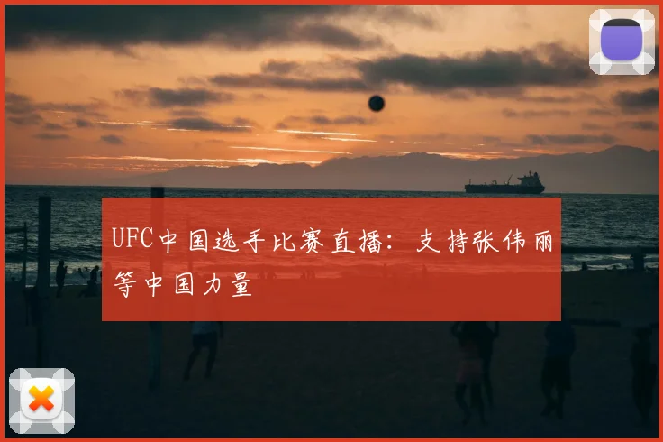 UFC中国选手比赛直播：支持张伟丽等中国力量